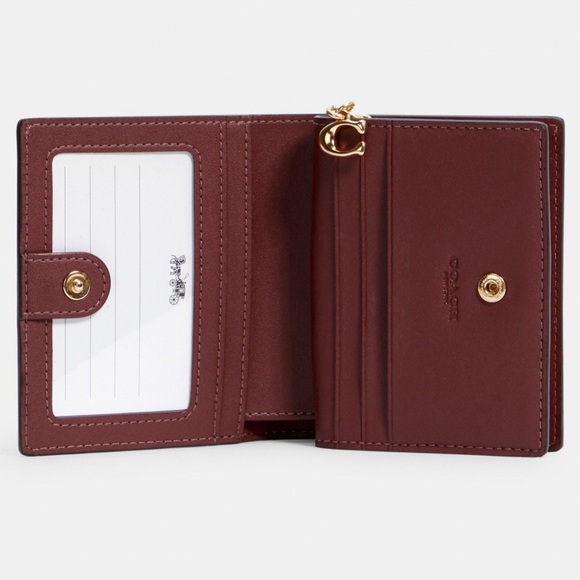 AUTHENTIC COACH NWT Snap Wallet With Heart Floral - Picture 4 of 14